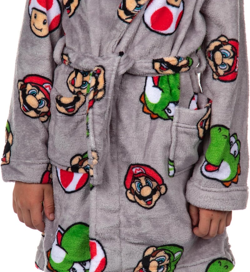 Nintendo روب نوم فليس للأطفال من سوبر ماريو يوشي والفطر السوبر (8) - Image 1